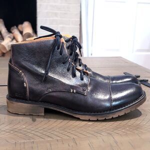 Bedstu Men's Dreck Black Leather Lace Up Chukka Boots Sz 9.5